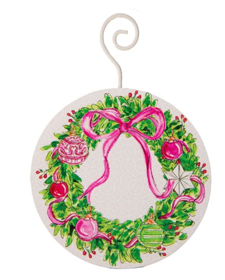 Beck's Pink Wreath Ornament