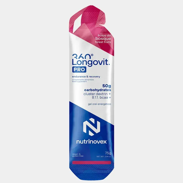 GEL NUTRINOVEX LONGOVIT 360 GEL 50G FRUTAS DEL BOSQUE