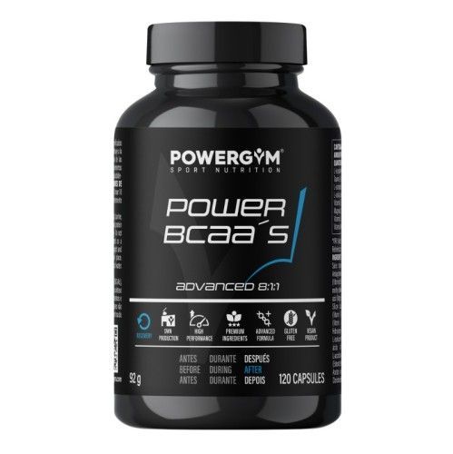 BCAAS POWERGYM 120 CAPSULAS