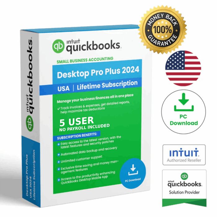 Quickbooks Desktop Pro Plus 2024 US lifetime Activation
