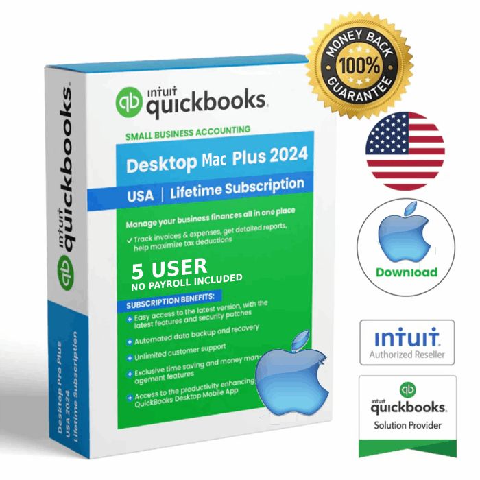 Quickbooks Desktop Mac Plus 2024 US lifetime Activation