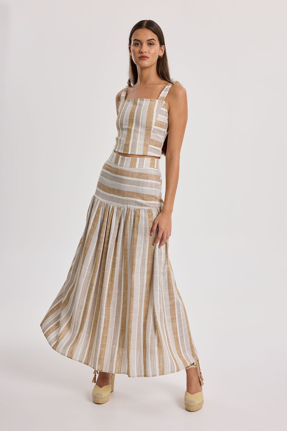 Conjunto Falda y Top Rallado