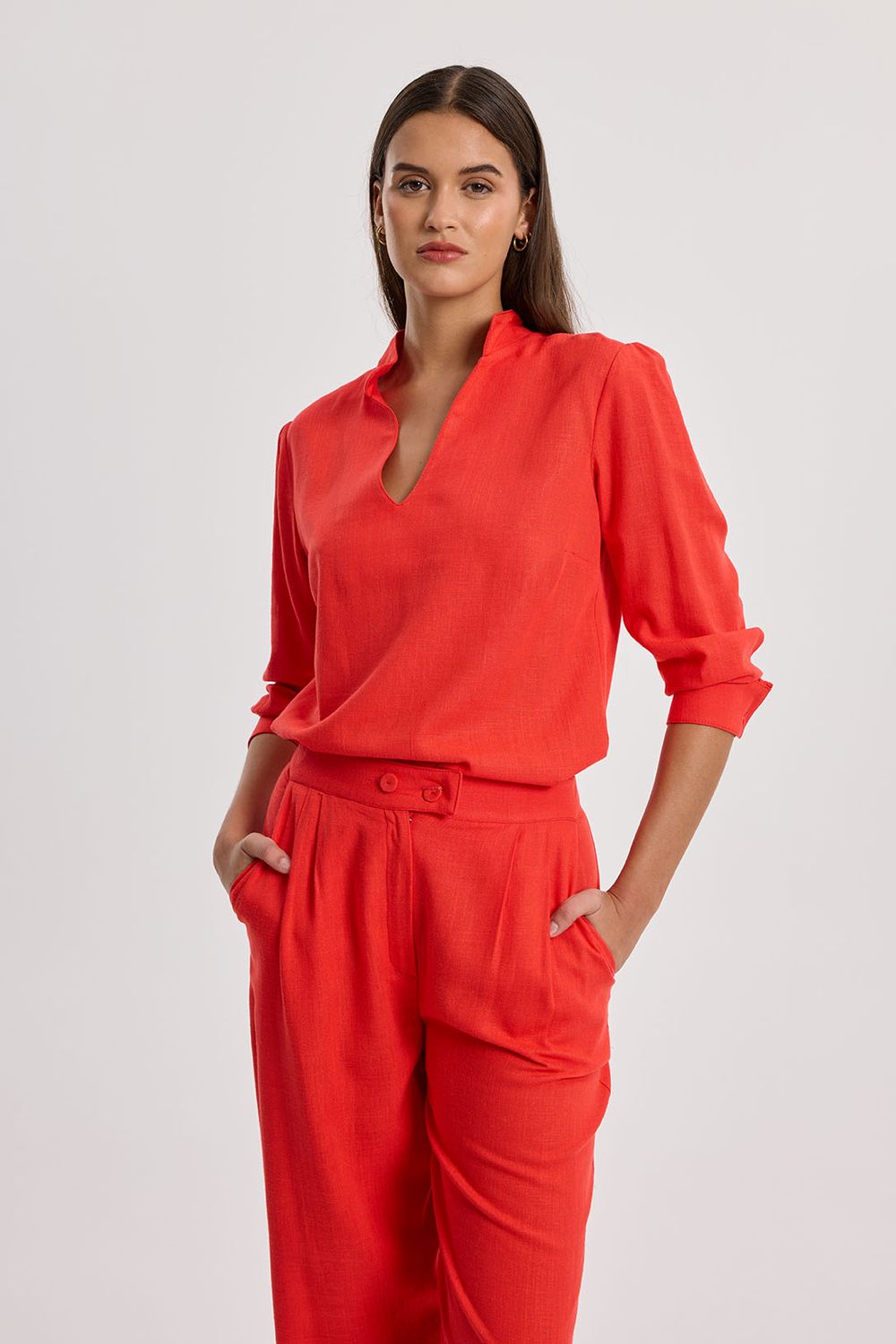 Pantalón de Lino y Viscosa