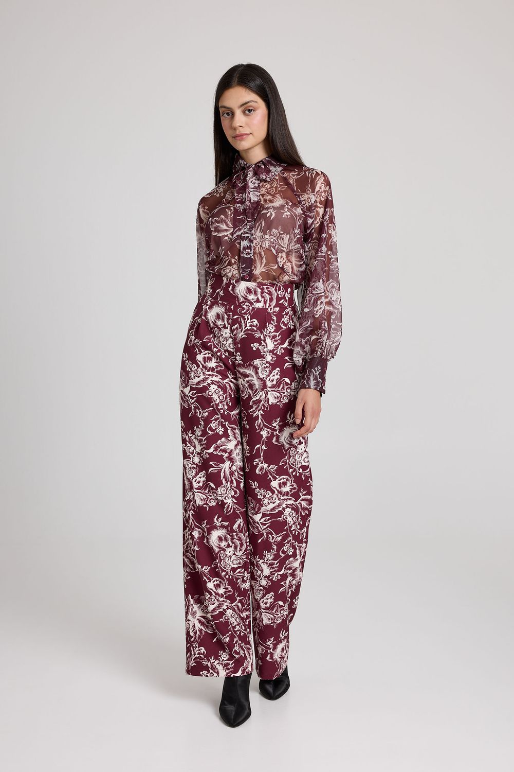 CAMISA DE GASA FLORAL