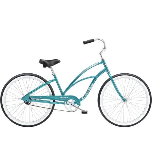 Cruiser 1 Step-Thru, Color: green metallic, Size: 26&quot; wheel