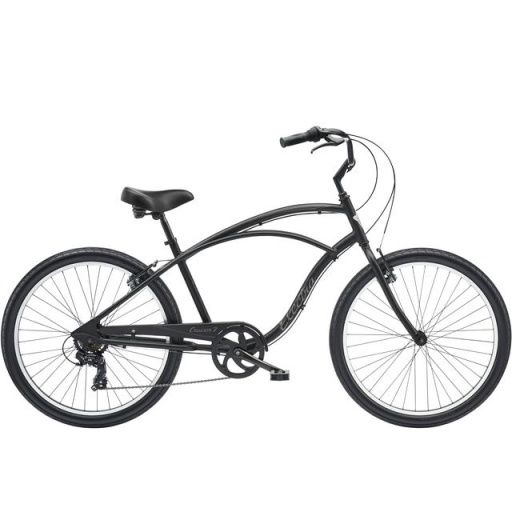 Cruiser 7D Step-Over, Color: matte black, Size: 26&quot; wheel