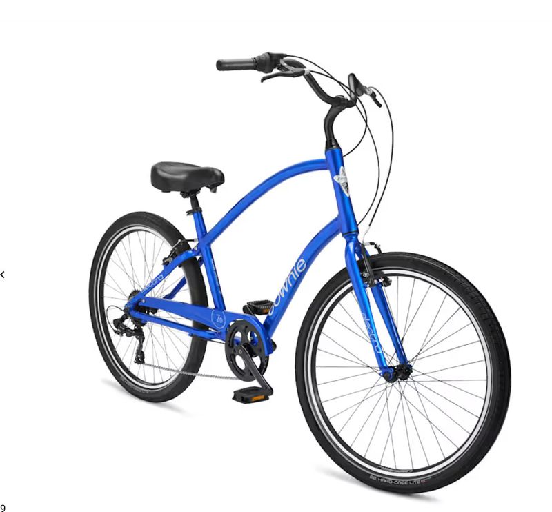 Townie 7D Step-Over, Hyper Blue 26" wheel