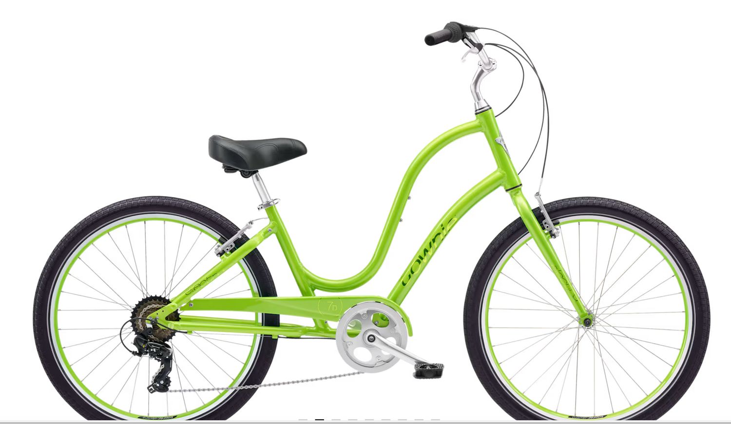 Townie 7D Step-Thru, Color: Kiwi