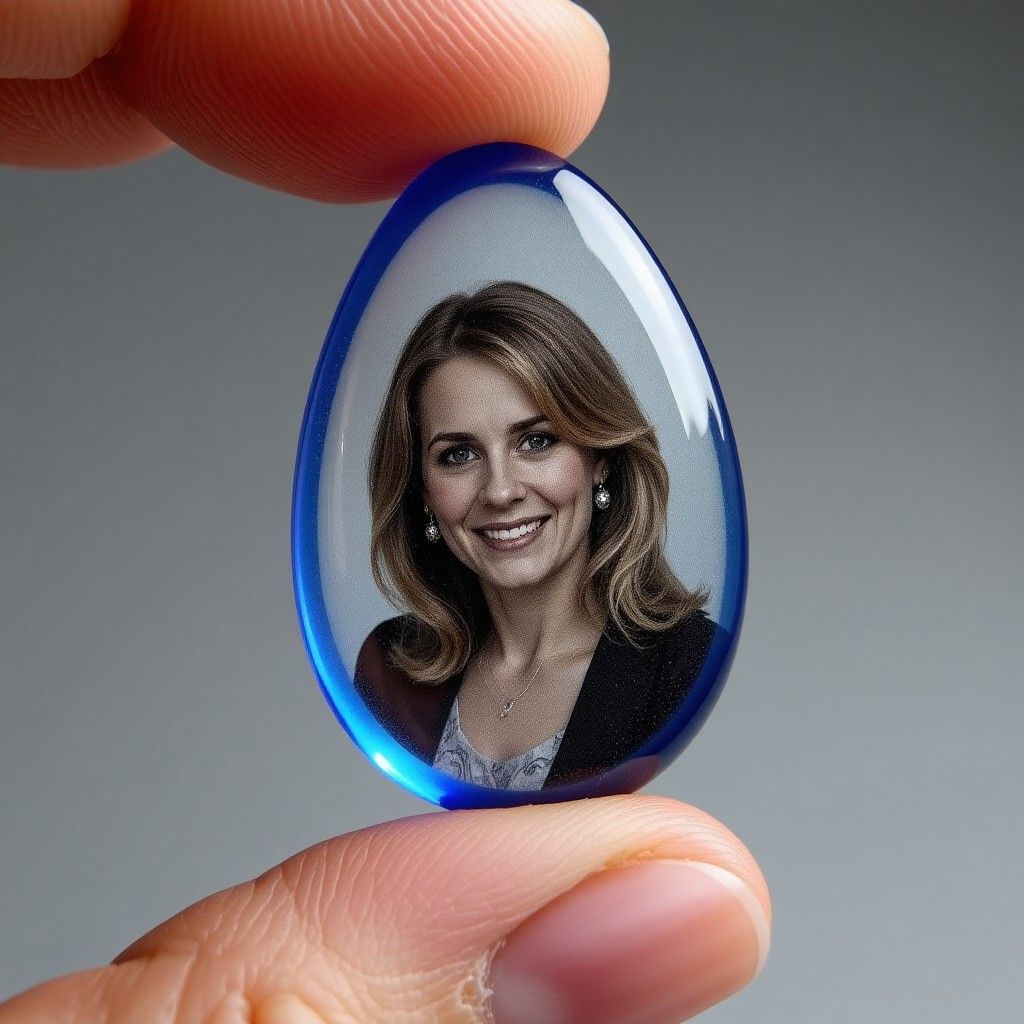 Blue Memorial Touchstone - Worry Stone