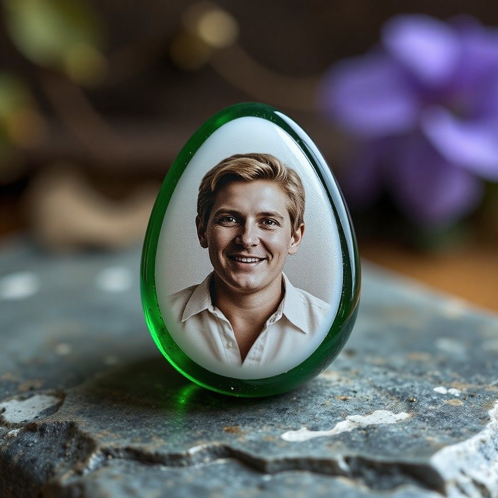 Green Memorial Touchstone - Worry Stone