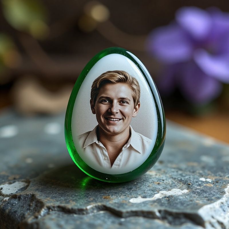 Green Memorial Touchstone - Worry Stone