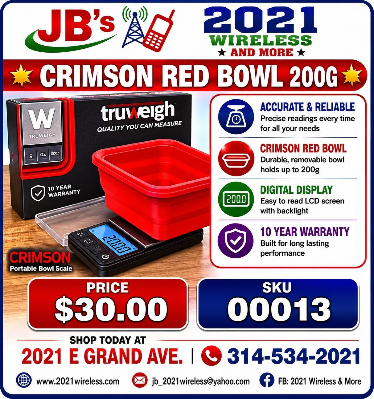 Crimson Red Bowl 200g
