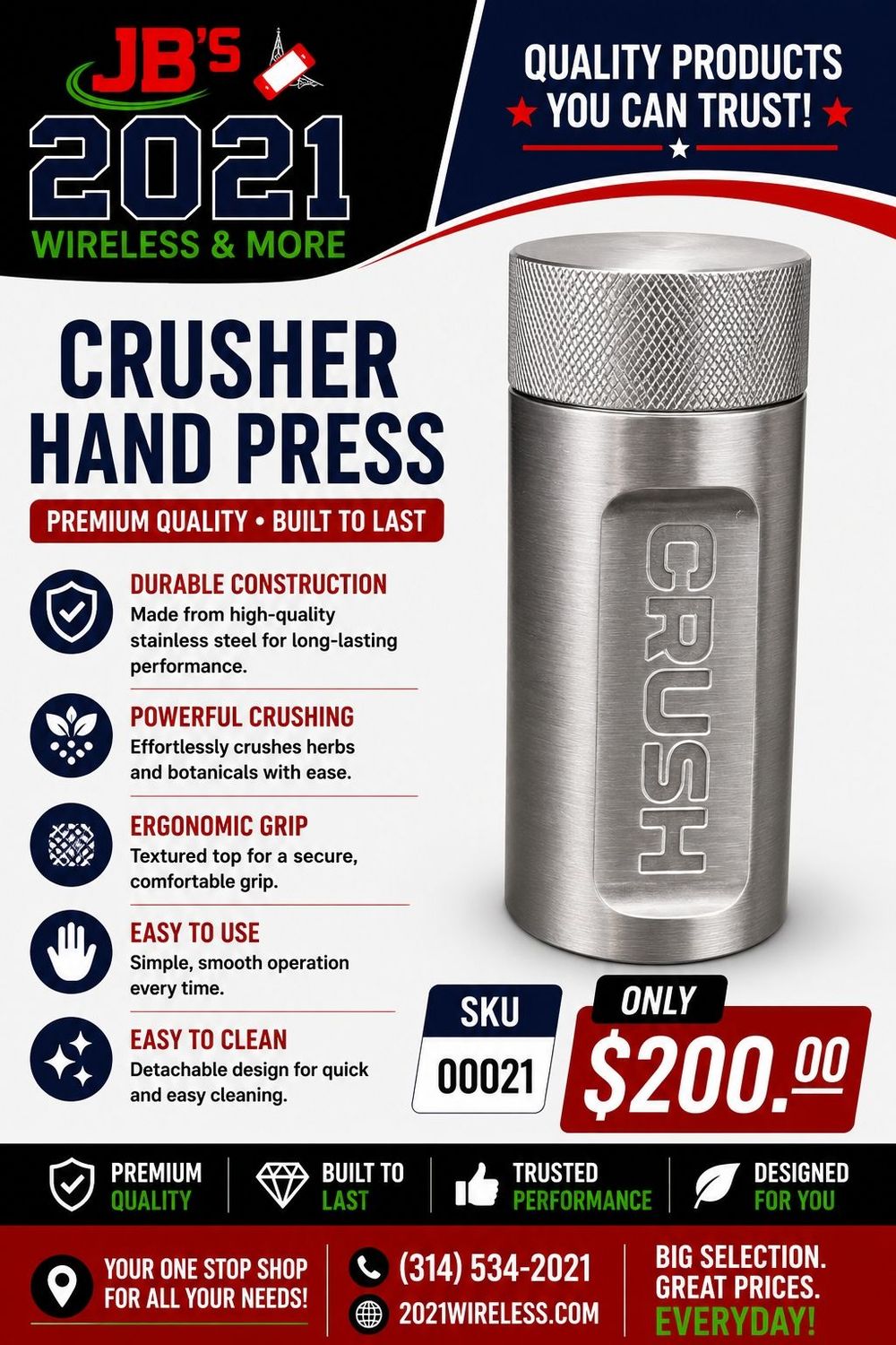 Crusher Hand Press