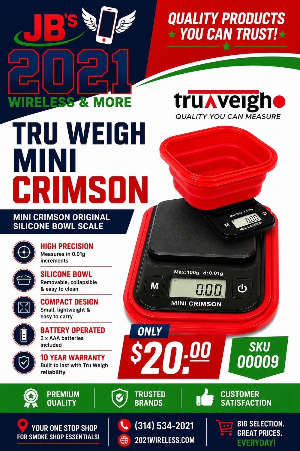 Tru Weigh Mini Crimson