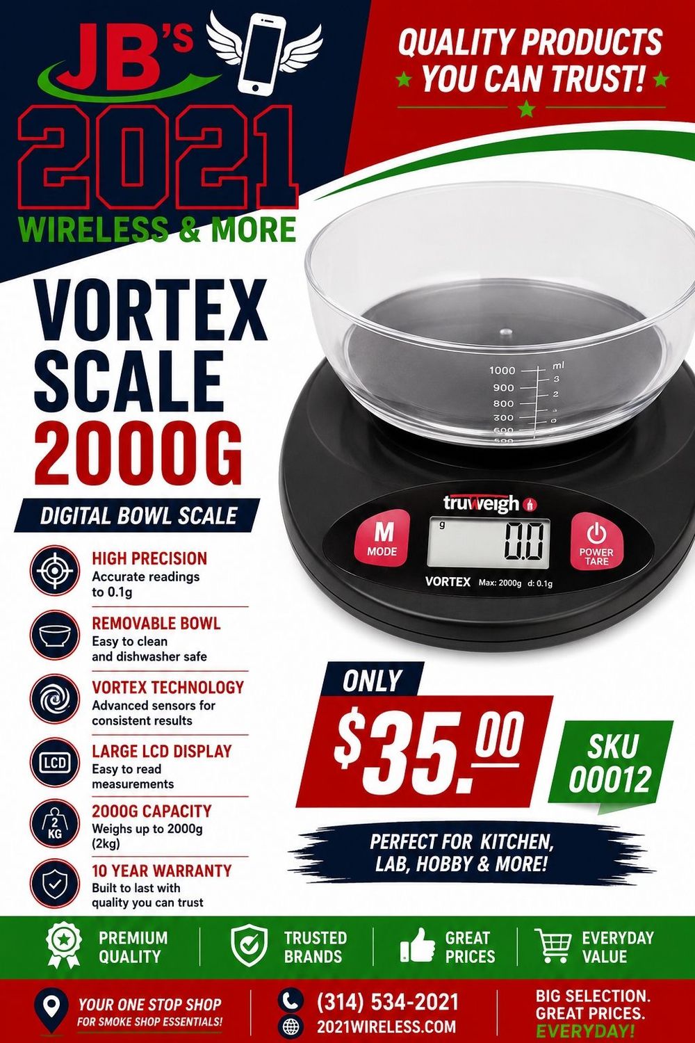 Vortex Scale 2000g