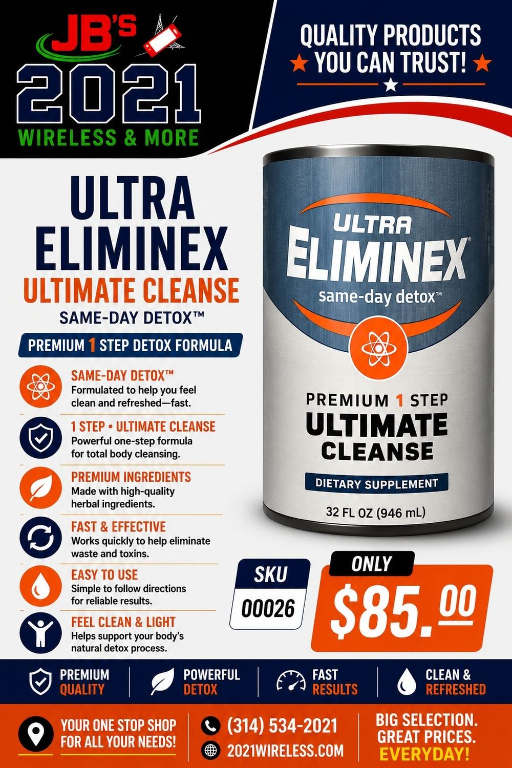 Ultra Eliminex Ultimate Cleanse 32oz