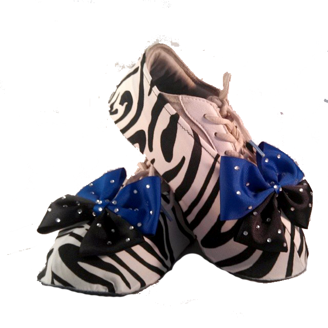 Zebra Shouter Wear Cheer Shoe Covers