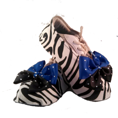 Zebra Shouter Wear Cheer Shoe Covers