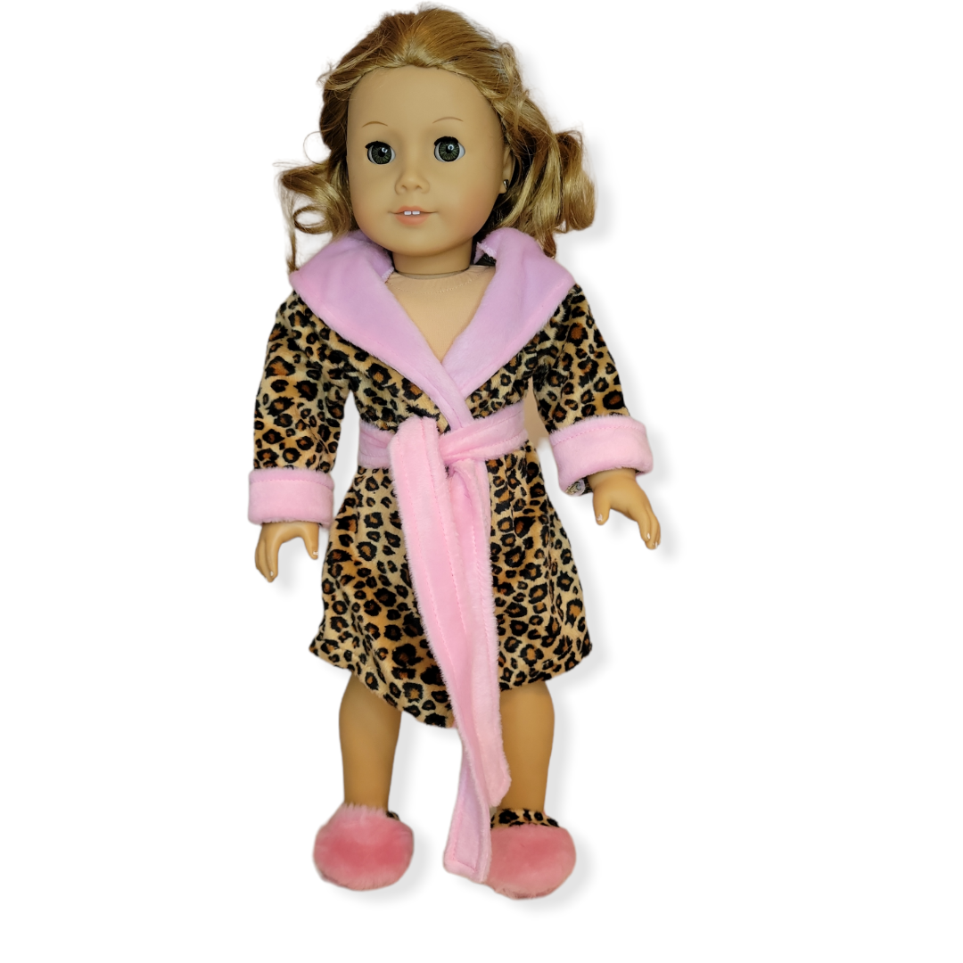 Leopard Robe Set - American Girl