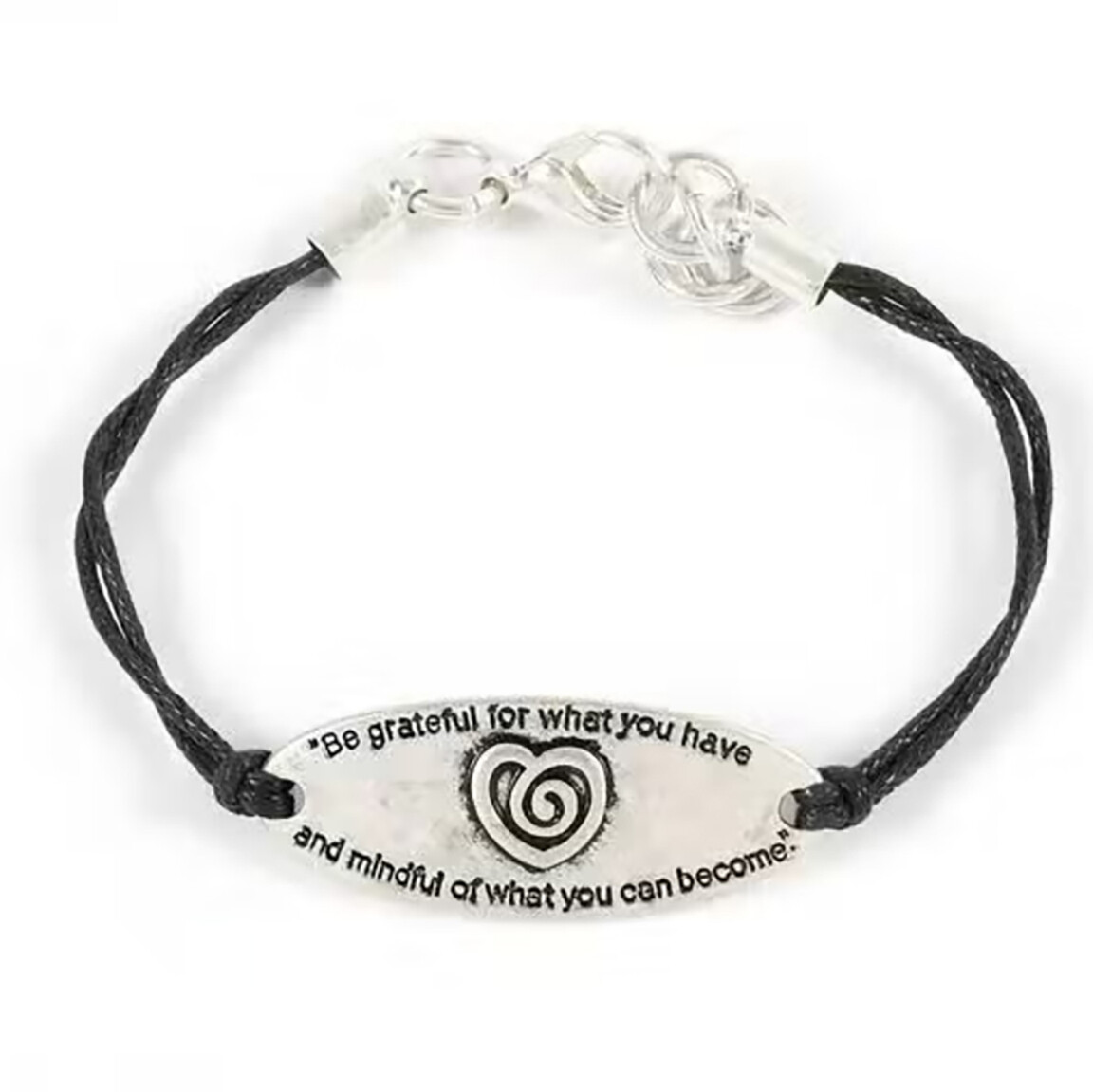 Find Strength in Gratitude Engraved Inspirational Cuff Bracelet - 7.5" Diameter