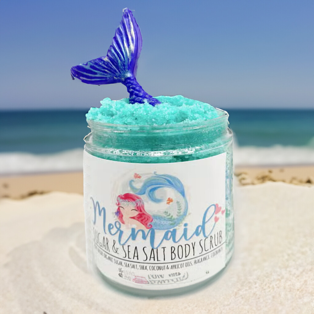 Mermaid theme Blood Orange Margarita Sugar Scrub