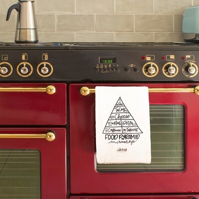 Food Pyramid Kitchen Towels