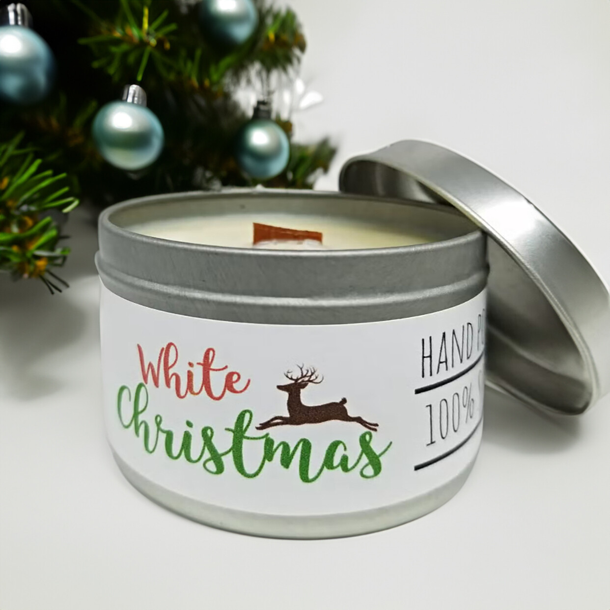White Christmas Soy Candle