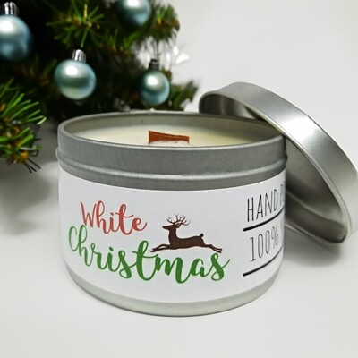 White Christmas Soy Candle