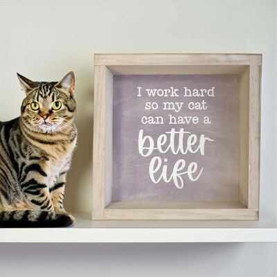 Farmhouse Cat Lover Sign