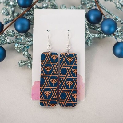 Hanukkah Dangle Earrings