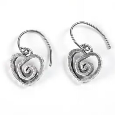 Labyrinth Heart Earrings