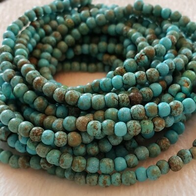 Faux Turquoise Multi-Wrap Necklace