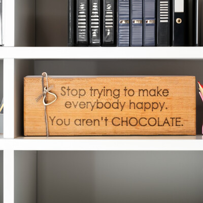 Indulge Your Love of Chocolate with this Charming Handmade Wood Sign