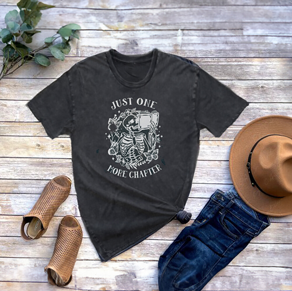 "Just One More Chapter" Book Lover's T-Shirt