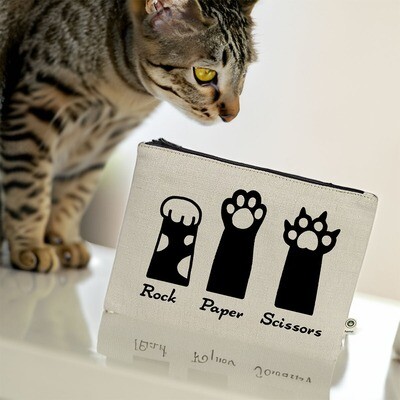 Paw-print Rock Paper Scissors Pouch