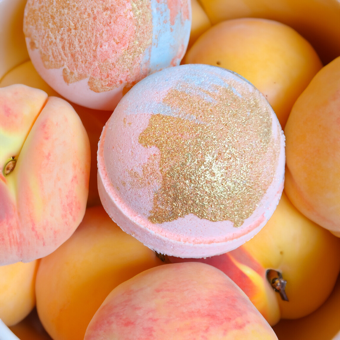 Organic Ginger Peach Bath Bomb Organic Ginger Peach Bath Bomb