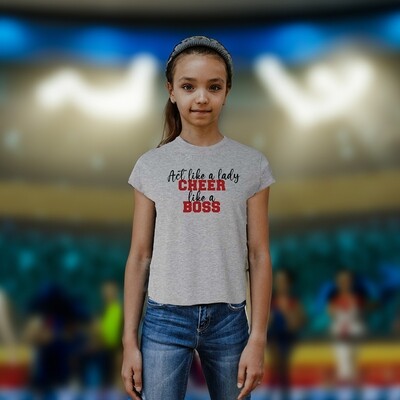 Act Like a Lady, Cheer Like a Boss T-Shirt