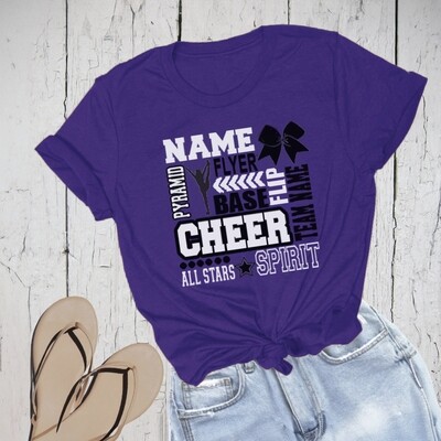 Personalized Cheer Spirit T-Shirt