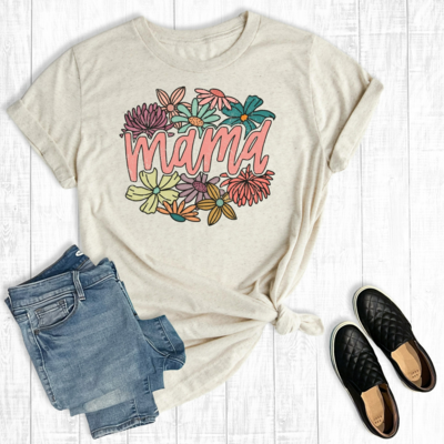 "Mama Florals" Graphic Tee