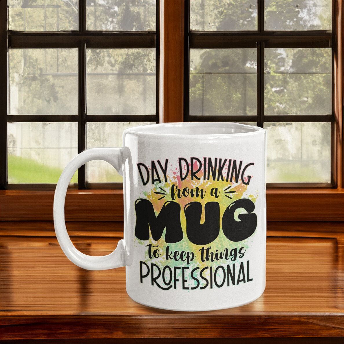 Day Drinking From a Mug to Keep Things Professional