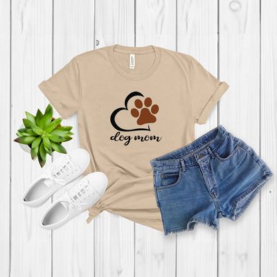Paw Print Love Dog Mom Tee