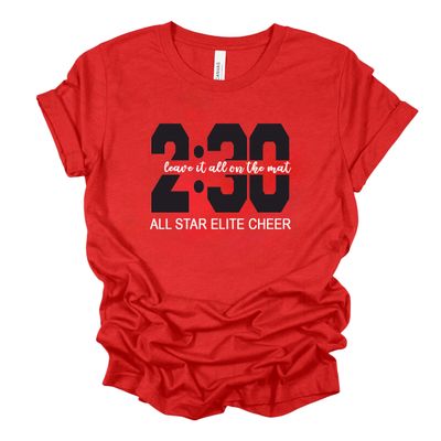 All Star Elite Cheer "2:30" Performance Shirt