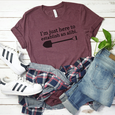 "Alibi Seeker" Humorous T-Shirt