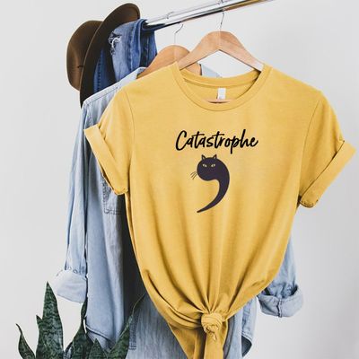 "Catastrophe" Cat Pun T-Shirt