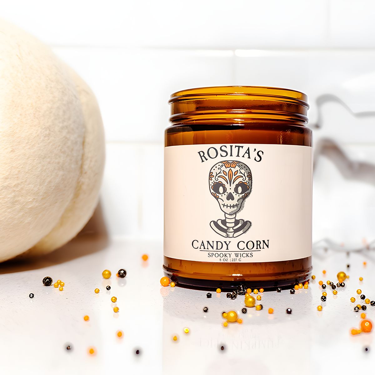 Rosita's Candy Corn Delight Soy Candle