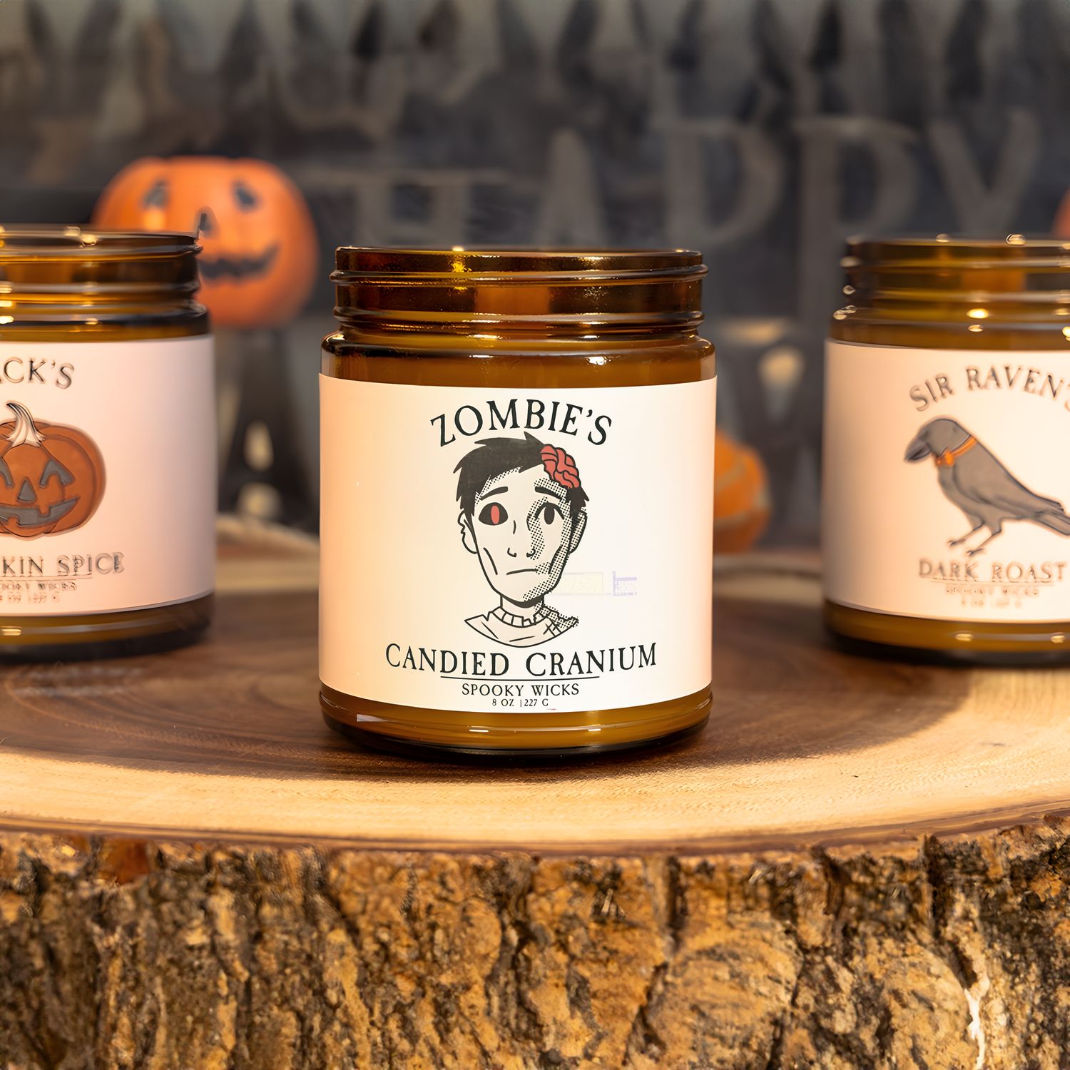 Zombie's Candied Cranium Butterscotch Soy Candle