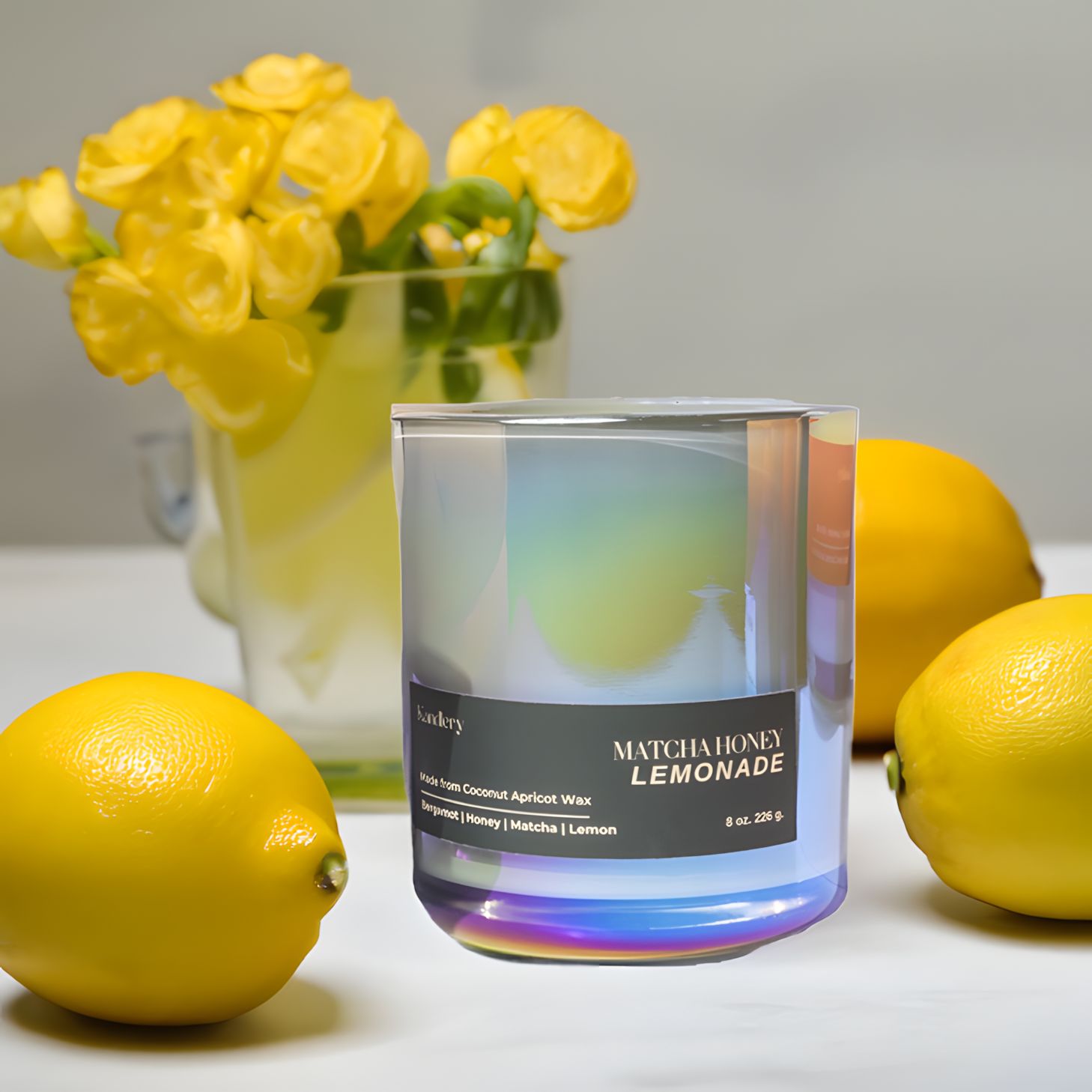 Sunny Afternoon Scented Candle | 8 oz Natural Coconut Wax | Wooden Wick