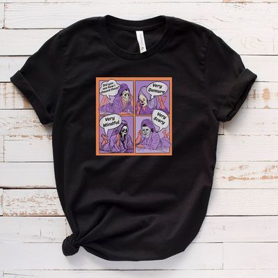 "Very Demure, Very Scary" Horror Movie Mash-up T-Shirt