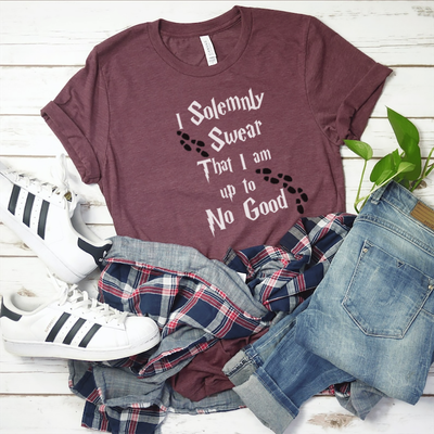 "I Solemnly Swear That I Am Up To No Good" Harry Potter Inspired T-Shirt
