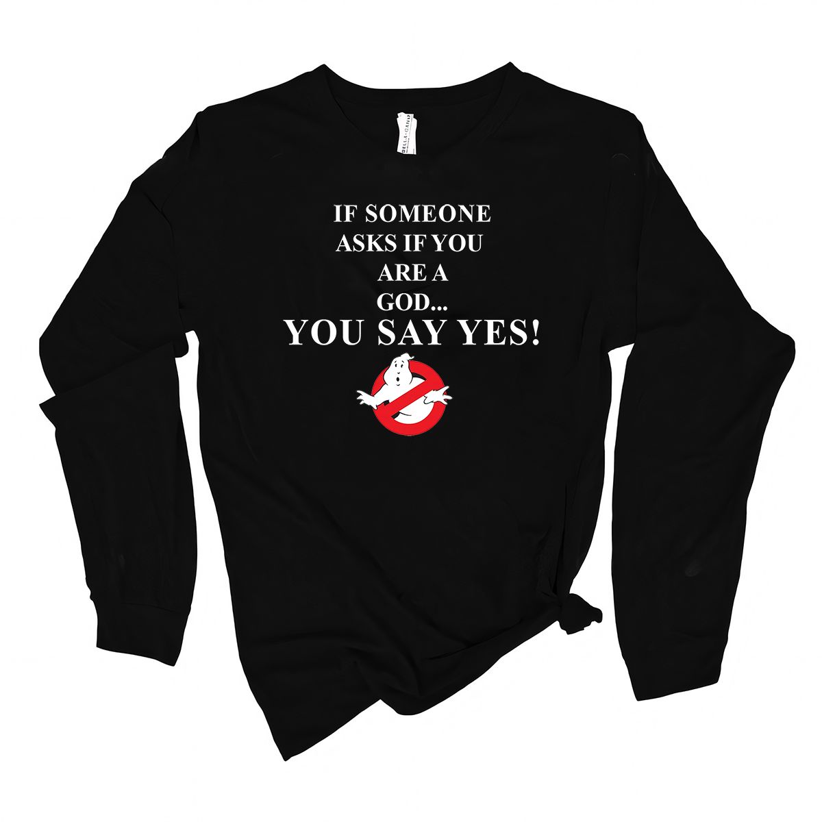 "If Someone Asks..." Ghostbusters Inspired Long Sleeve Shirt, Size: Small